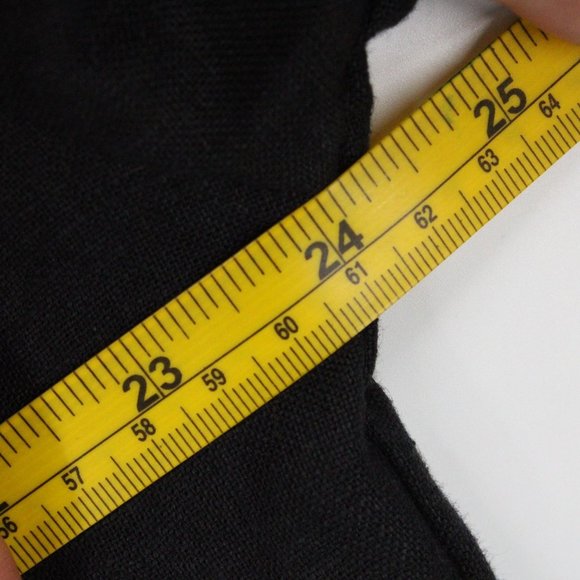 Neu Nomads Linen Shirt Womens Black Button Down Oversized 3/4 Sleeve Size XS - Picture 9 of 10